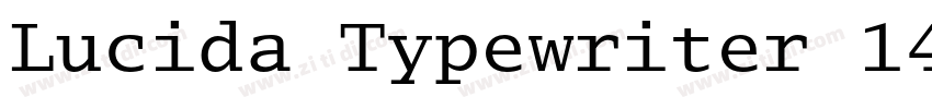 Lucida Typewriter 14字体转换